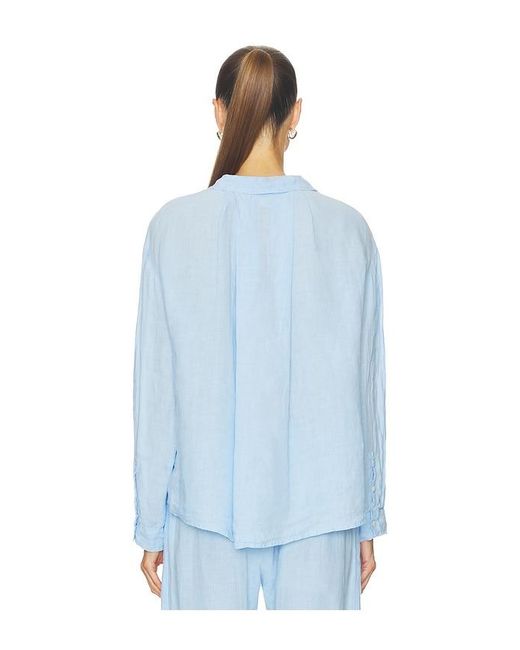 Velvet By Graham & Spencer Blue Brighton Button Down Shirt