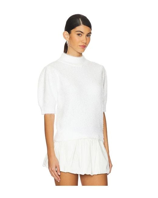 Bobi White Sweater Blouse