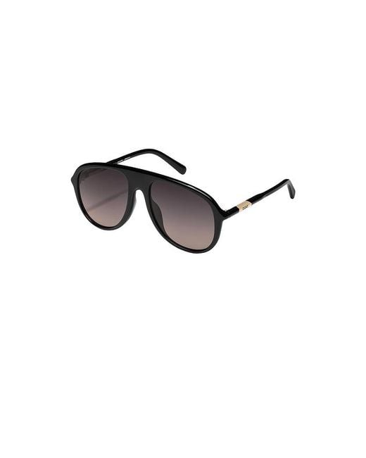 Quay Black Chart Topper Sunglasses