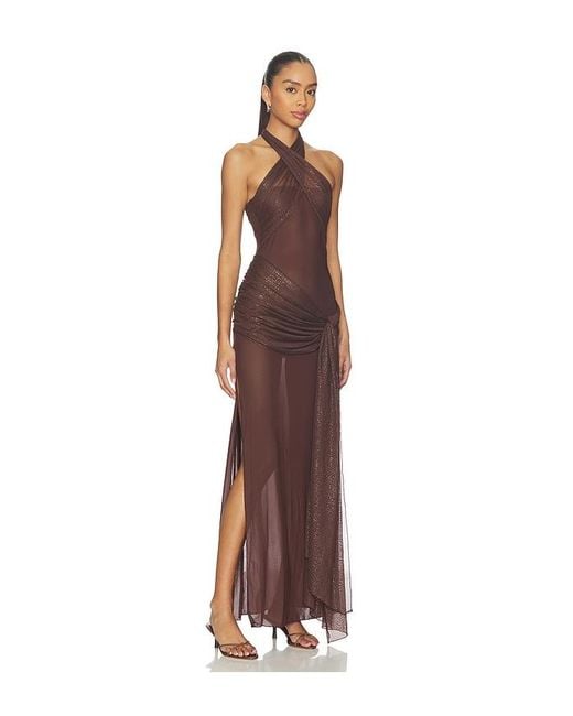 Kim Shui Brown Mesh Dress