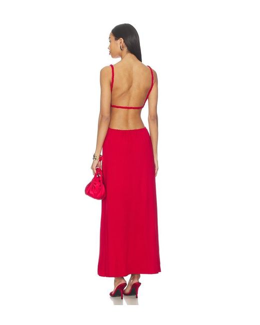 Seven Wonders Red Myla Braided Cut Out Maxi Dress