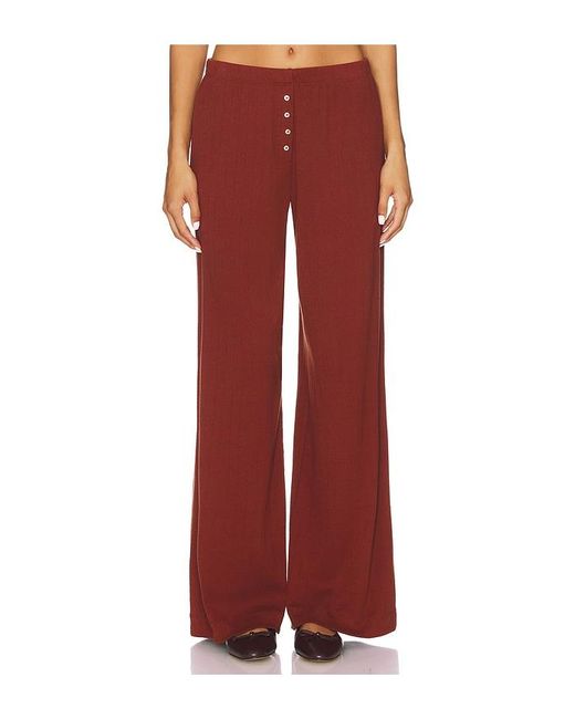 Leset Red Pointelle Boxer Pant