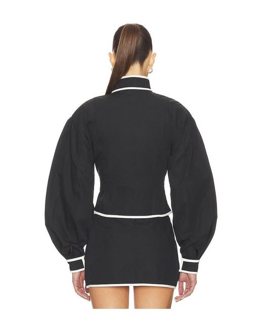 YELLOW THE LABEL Blue Mindy Cotton Jacket