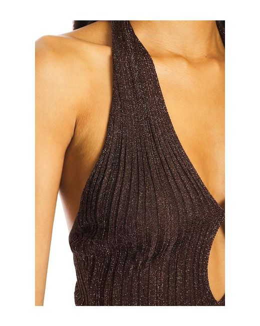 Misha Brown Echo Knit Top