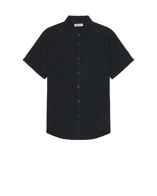 Rolla's Black Bon Weave Shirt for men