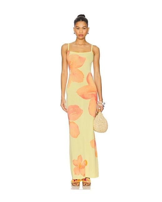 Lovers + Friends Metallic Abi Maxi Dress