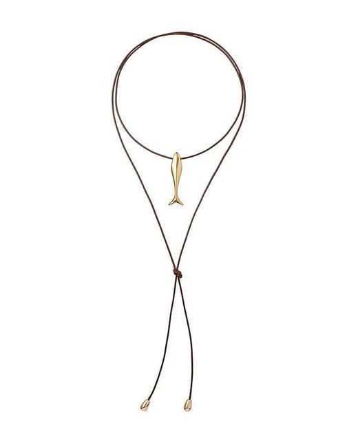 Eliou Blue Minnow Wrap Necklace