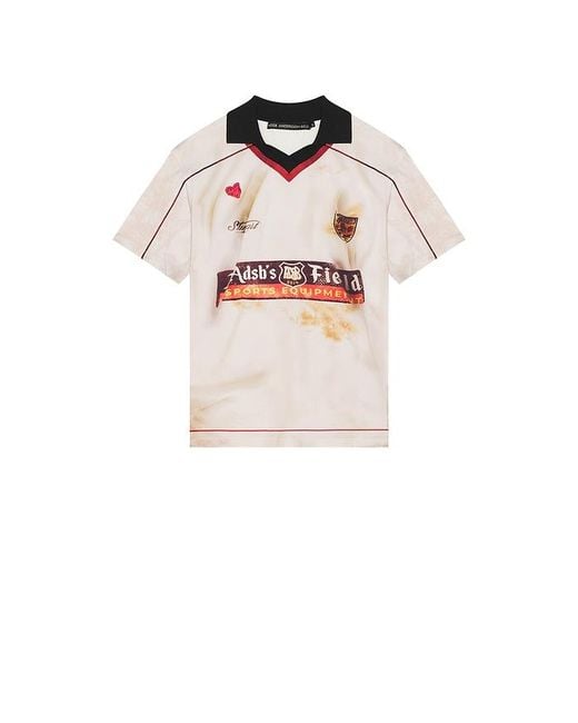 ANDERSSON BELL Blue Dust Printed Football Jersey T-Shirt for men