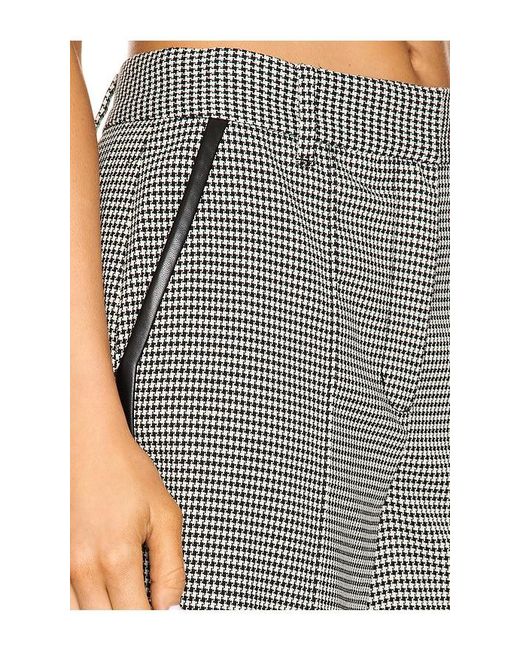Jonathan Simkhai Gray Miki Cropped Button Hem Pant