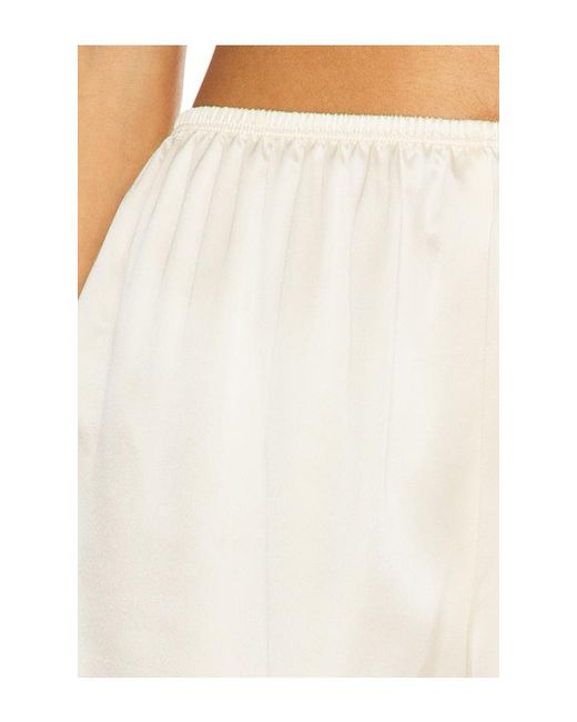 DONNI. White Silk Lace Tap Short