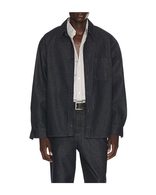 LE17SEPTEMBRE Black Denim Over Shirt for men