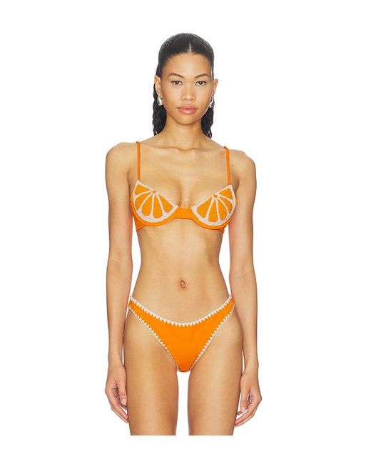 Leslie Amon Orange Slice Bikini Top