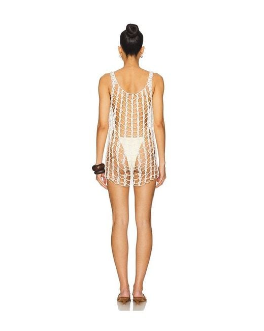 House of Harlow 1960 White X Revolve Neeka Beaded Mini Dress