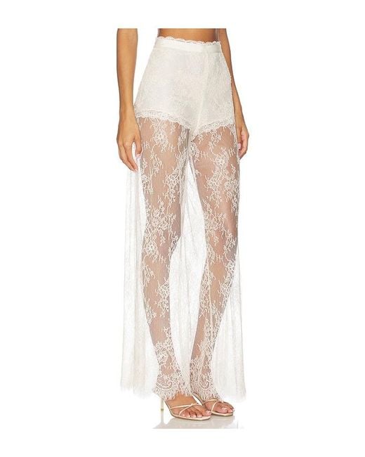 LoveShackFancy White Sigrid Pant