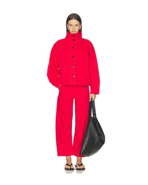 Pistola Red Liberty Funnel Neck Jacket