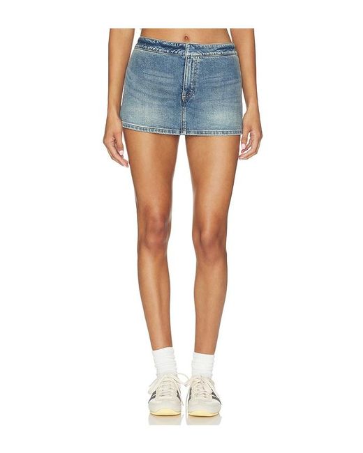Alice + Olivia Blue Bayley Denim Skort