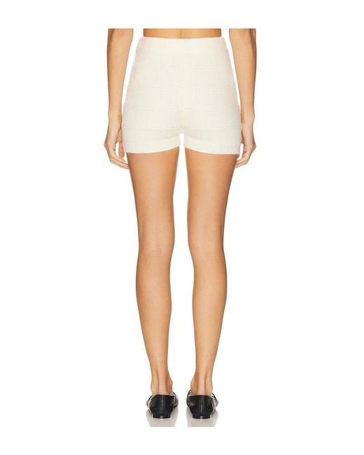 SHORT AGNES en Cream Line & Dot en coloris White
