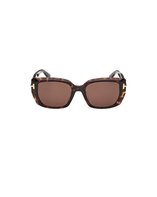 Tom Ford Brown Square Sunglasses