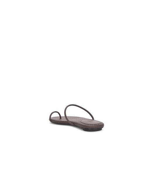St. Agni White Woven Minimal Slide