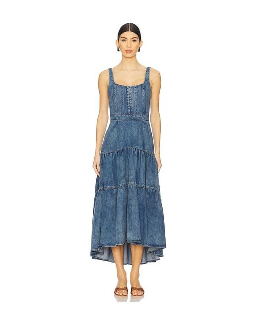 button up denim dress Denim Lea Shirt Dress Solid Blue main image 0