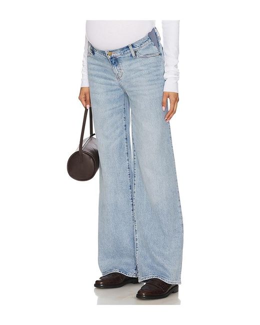 HATCH Blue The Maternity Wide Leg Jeans