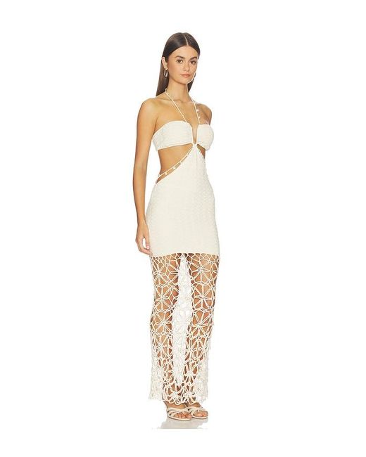 CAPITTANA White Lali Maxi Dress