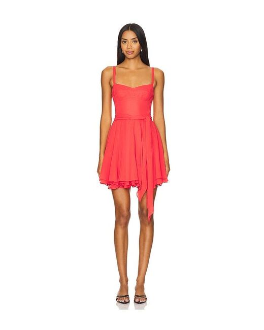 Amanda Uprichard Red Anais Dress