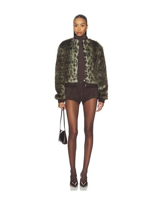 Unreal Fur Black Foliage Jacket