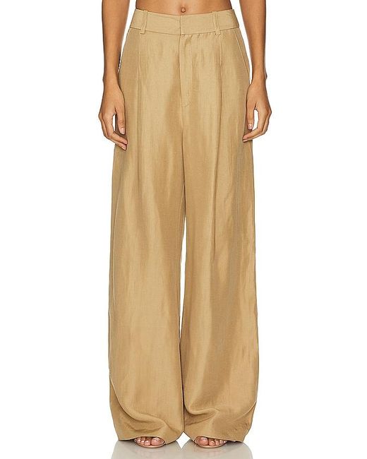 Smythe Natural Pleated Trouser