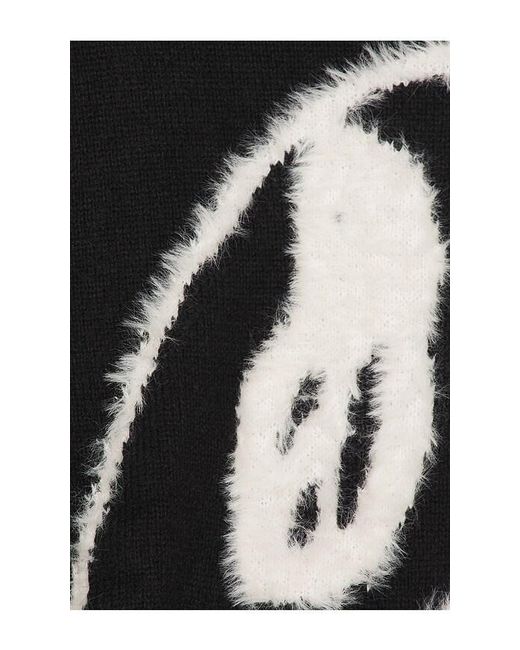 Y-3 Black Gfx Knit Sweater for men