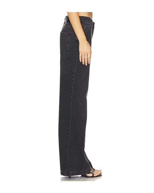 Free People Black X We The Free Stride Wide Leg In Miles To Go