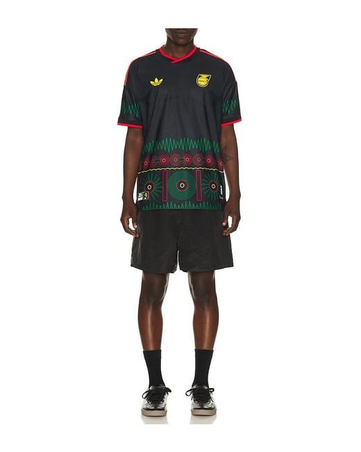 Adidas Originals Black Jff Jamaica 26 Away World Cup Jersey for men