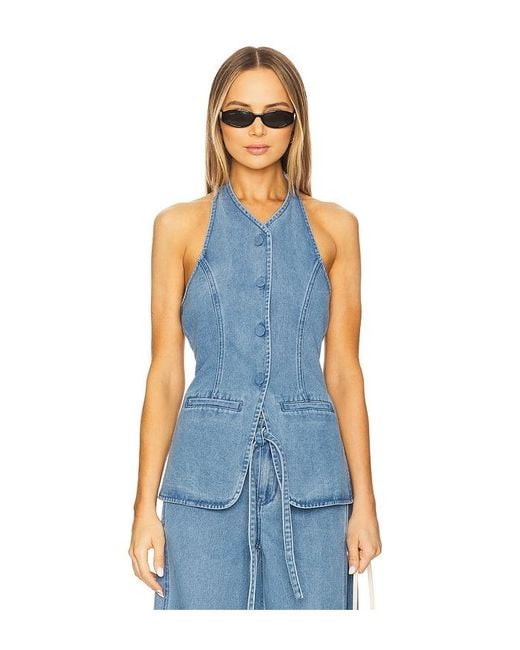 SOVERE Blue Everleigh Denim Tunic