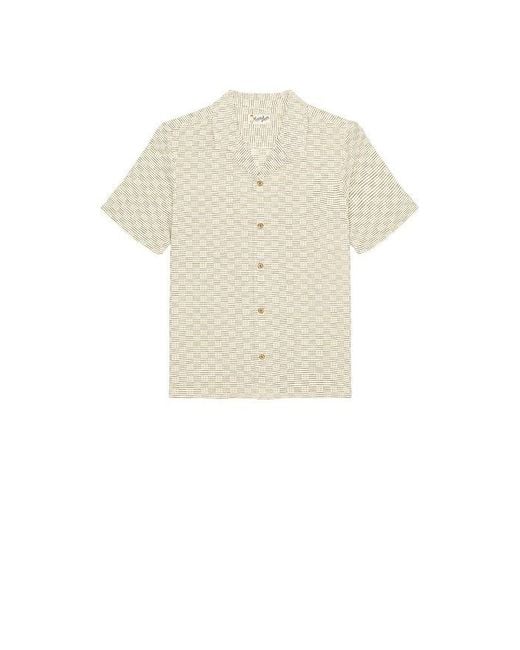 Marine Layer Natural Dobby Resort Shirt for men