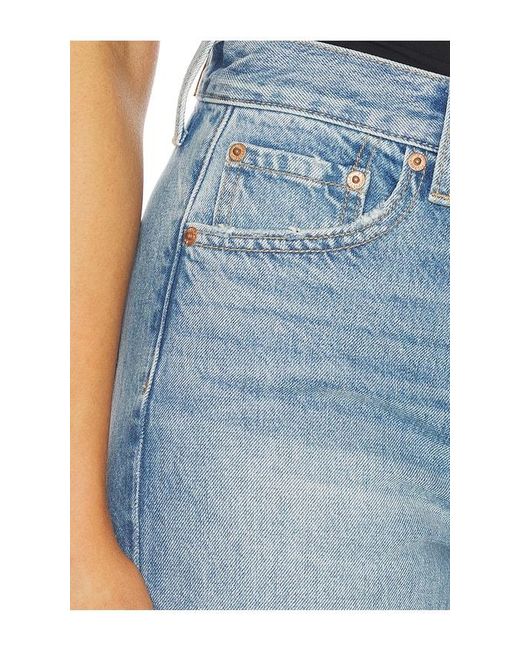 Pistola Blue Sydney High Rise Bowed Wide Jeans