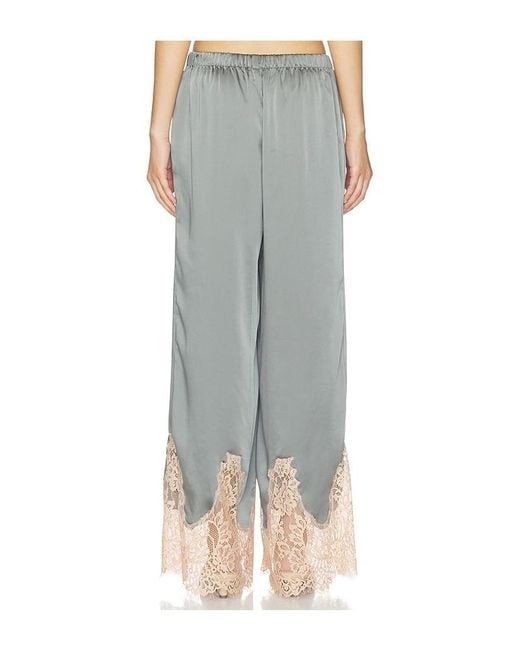 L'Agence Gray 'Agence Mirel Lace Trim Drawstring Pant