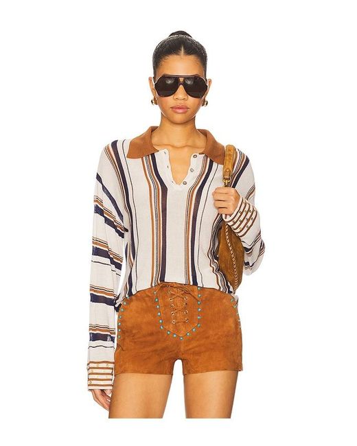 Siedres Orange Ira Top