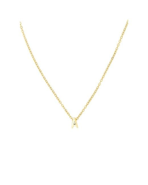 petit moments Metallic Initial Letter Necklace