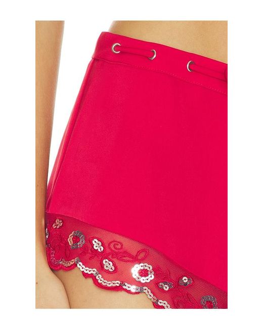 Frankie's Bikinis Pink X Devon Lee Carlson Bestie Satin Short