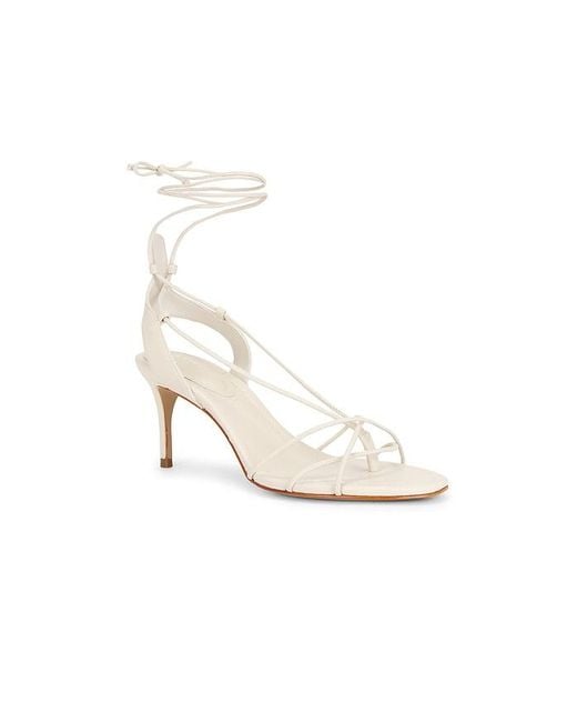 SCHUTZ SHOES White Demetria Mid Sandal
