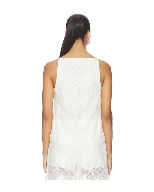 MISA Los Angles White Prisha Top