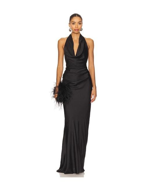 Nookie Black Penelope Drape Gown