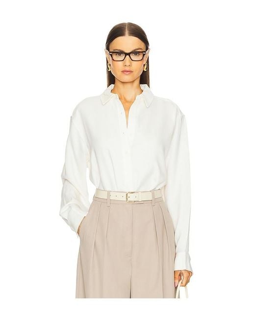 Anine Bing White Braxton Shirt
