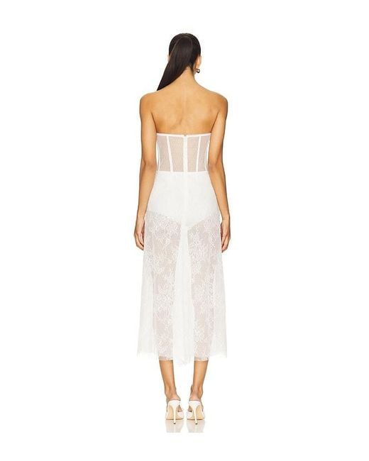 Katie May White Katherine Midi Dress