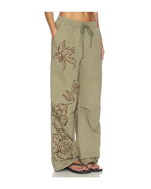 Juliet Johnstone Green Cotton Parachute Pant