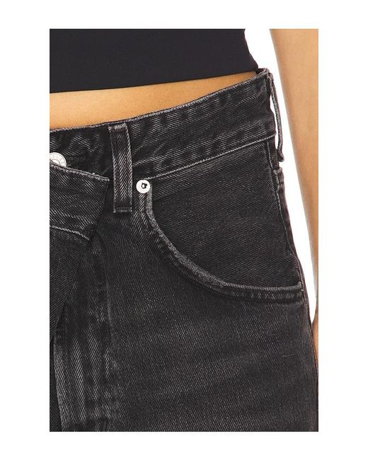 Agolde Black Vana Wide Leg Jeans