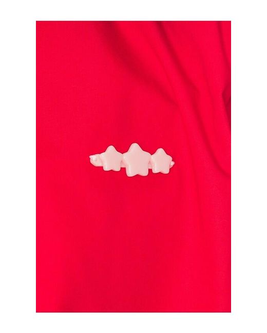 Sandy Liang Red Farro Jacket
