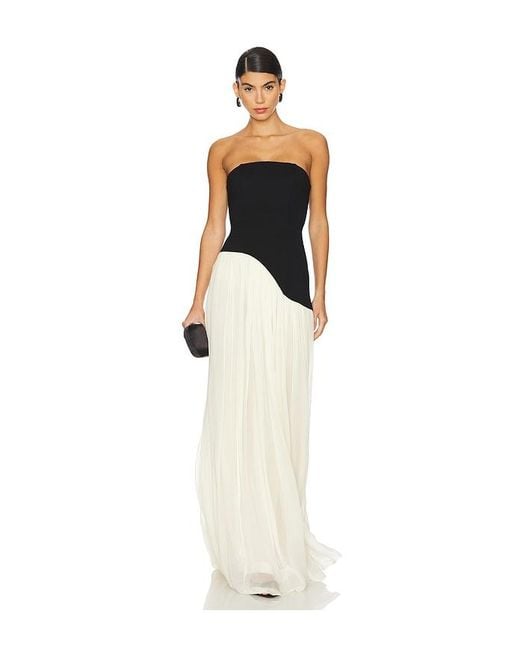 Lovers + Friends White Alice Strapless Gown