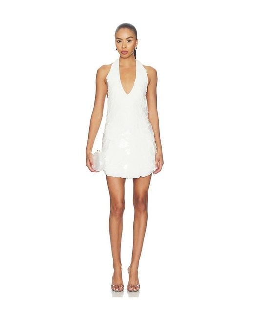 Leslie Amon White Fish Scale Bridal Halter