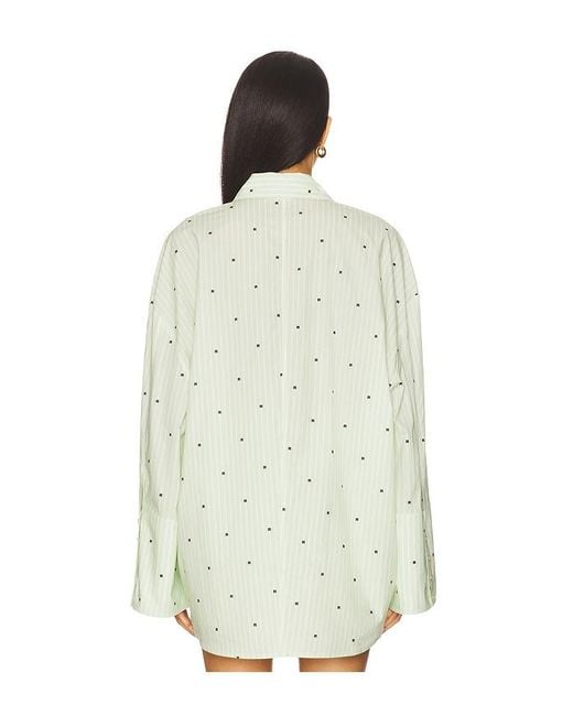 ROTATE BIRGER CHRISTENSEN White Poplin Oversized Shirt